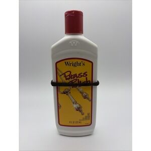 Wright's Brass Polish 8oz Copper Chrome Bronze Pewter  Cleaner 50% Full USA